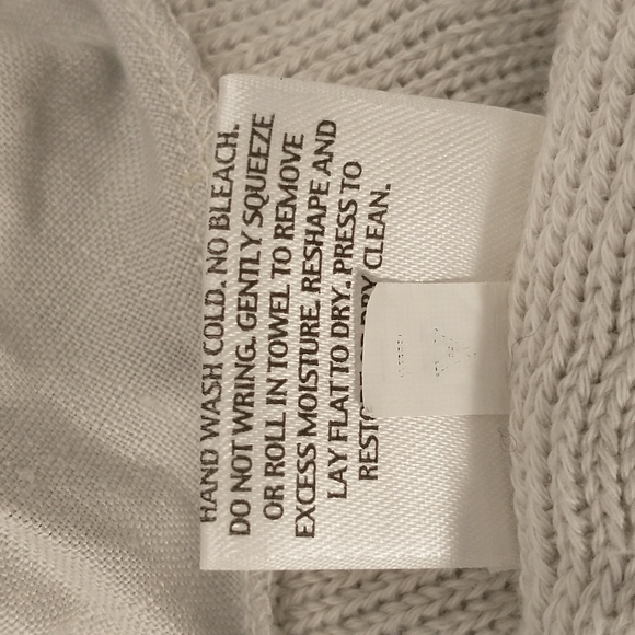 Eileen Fisher Cotton Linen Cardigan Sweater Neutral Natural Greige Clr Layering - Picture 9 of 12